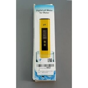 Digital pH Meter for Water Handheld Tester Yellow for Aquarium Pool Hydroponics